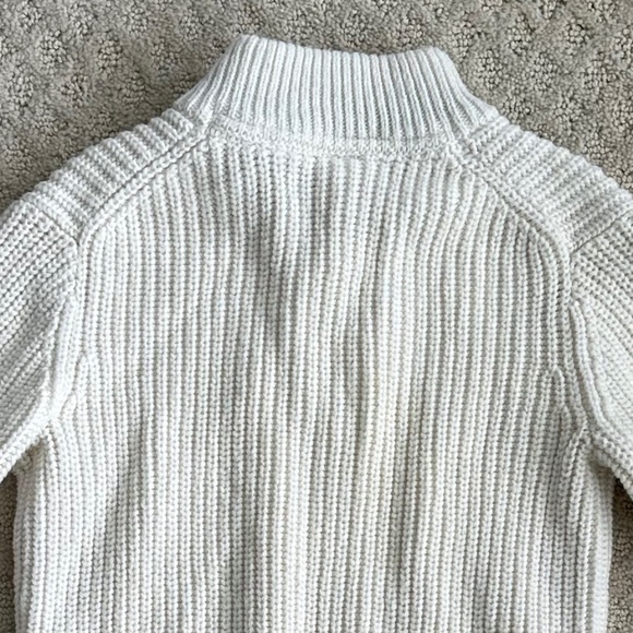 Janie and Jack Wool Blend Knit Sweater Antique White 4 Classic Winter Cozy Warm - Picture 8 of 12